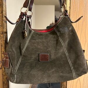 Dooney & Bourke Olive green suede bag
